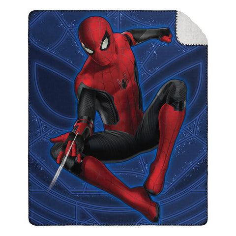 Marvel Spider-Man Blanket No Way Home Fleece-lined Throw 50" X 60"