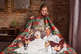 Star Wars Holiday Chorus Carolers Plush Throw Blanket 46" x 60" (117cm x 152cm)