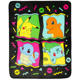 Pokemon 90's Character Box Design Gaming Plush Throw Blanket 46' x 60'