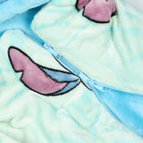 Disney Lilo And Stitch Slumber Bag Silk Touch Zip Up Throw with Pillow