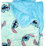 Disney Lilo And Stitch Slumber Bag Silk Touch Zip Up Throw with Pillow