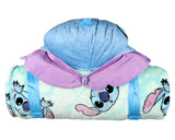 Disney Lilo And Stitch Slumber Bag Silk Touch Zip Up Throw with Pillow