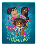 Northwest Encanto Silk Touch Sherpa Throw Blanket, 40" x 50", Familia Together