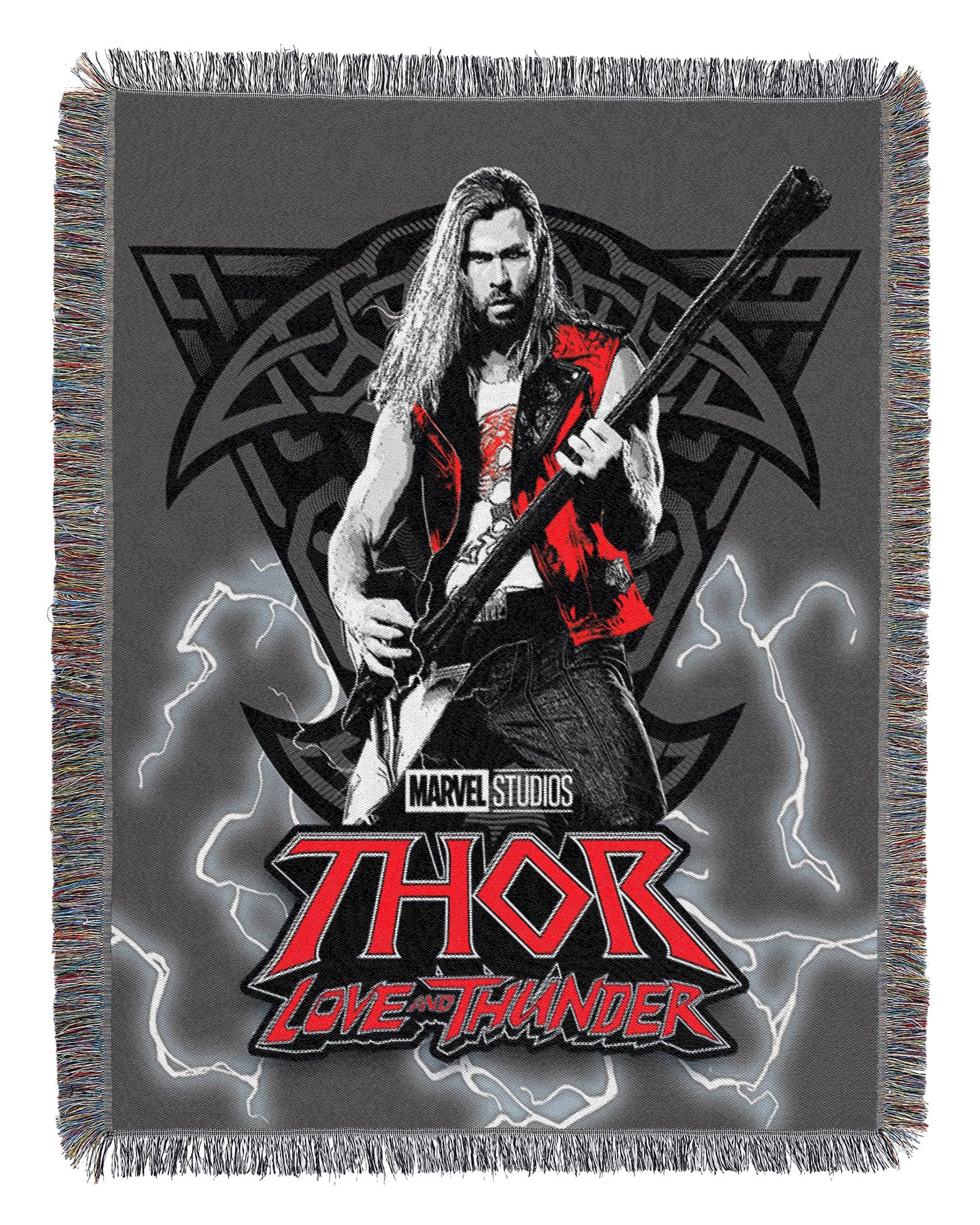 Northwest Thor Woven Tapestry Throw Blanket, 48" x 60", Thors Axe