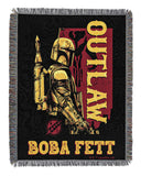 Northwest Star Wars - Book of Boba Fett Woven Tapestry Throw Blanket, 48" x 60", Outlaw Art