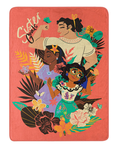 Disney's Encanto Blanket Sister Goals Plush Silk Touch Throw Blanket 46" x 60"