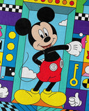 Northwest Mickey Mouse Micro Raschel Throw Blanket, 46" x 60", Funhouse Games