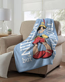 Northwest Disney's Pinocchio Micro Raschel Throw Blanket, 46" x 60", Trouble