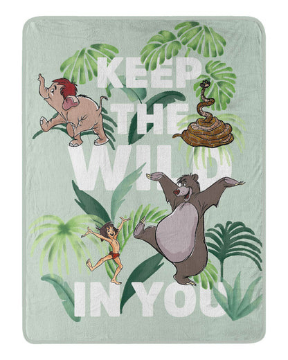 Northwest Jungle Book Micro Raschel Throw Blanket, 46" x 60", Wild in You