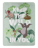 Northwest Jungle Book Micro Raschel Throw Blanket, 46" x 60", Wild in You