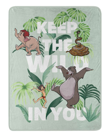 Northwest Jungle Book Micro Raschel Throw Blanket, 46" x 60", Wild in You
