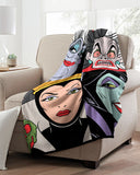 Disney Villains Blanket Portraits of Evil Super Plush Throw 46" x 60"