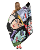 Disney Villains Blanket Portraits of Evil Super Plush Throw 46" x 60"