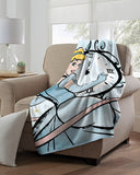 Northwest Cinderella Micro Raschel Throw Blanket, 46" x 60", On Time