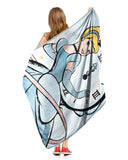 Northwest Cinderella Micro Raschel Throw Blanket, 46" x 60", On Time