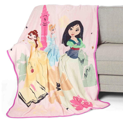 Northwest Disney Princess Micro Raschel Throw Blanket, 46" x 60", Be True