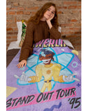 Disney Blanket A Goofy Movie Powerline Stand Out Tour 95' Retro Throw 48"X60"