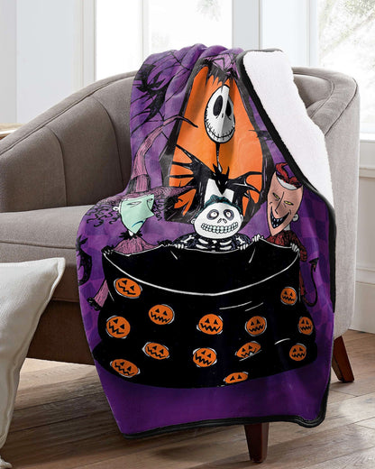 Disney NBC Blanket Barrel Lock and Shock Silk Touch Double Sided Throw 46" X 60"
