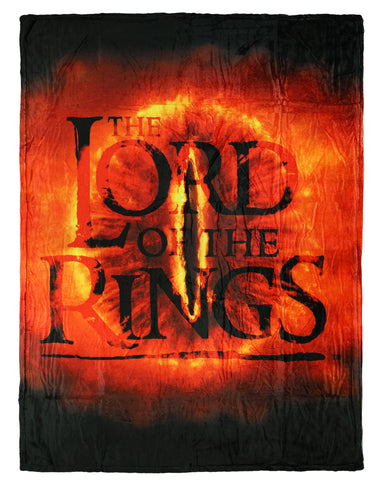 Lord Of The Rings Blanket Eye Of Sauron Lightweight Silk Touch Throw 46" X 60"