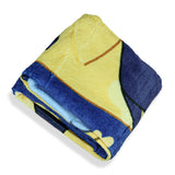 Bluey Blanket Sleepy Blue Night Soft Plush Micro Raschel Throw 46" X 60"