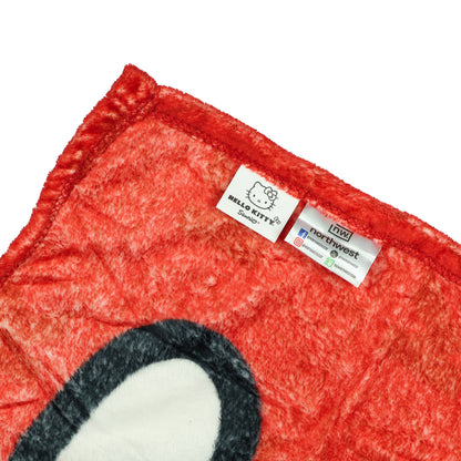 Sanrio Hello Kitty How Cute Micro Raschel Throw Blanket  45" x 60"