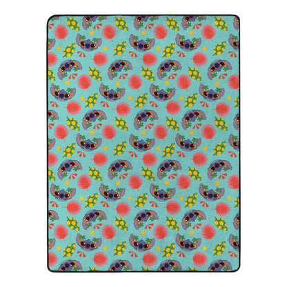 Disney Stitch Kaua'i Hawaii Double Sided Silk Touch Throw Blanket 50" x 70"