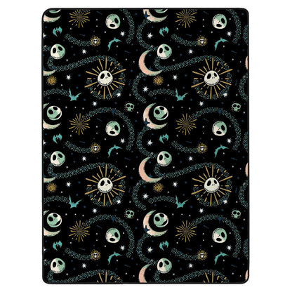 Disney Nightmare Before Christmas Blanket Star Crossed Tarot Card Throw 50"X 70"