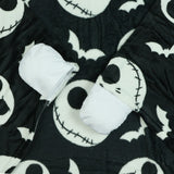 Disney Nightmare Before Christmas Kids Jack Skellington Hooded Throw 40"X 50"