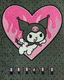 Sanrio Hello Kitty Kuromi Blanket Wild At Heart Fleece Throw 45"X60"