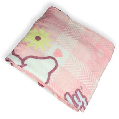 Sanrio Hello Kitty and Friends Blanket My Melody Pink Buffalo Plaid Throw 46"X60"