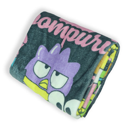 Sanrio Hello Kitty and Friends Blanket Pompompurin Snack Time Fleece Throw 46"X60"