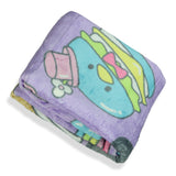 Chococat Blanket Go Choco Rainbow and Friends Plush Fleece Throw 46" X 60"