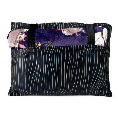 Disney Nightmare Before Christmas, Jump Scare, Silk Touch Throw Blanket, 50 x 60 inches with Plush Pocket Pillow, 14 x 20 inches