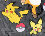 Pokemon Pikachu Evolutions Throw Blanket 46" x 60" Soft Fleece Throw Blanket