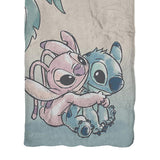 Disney Stitch and Angel Ohana Means Family Slumber Bag Zip Up Blanket