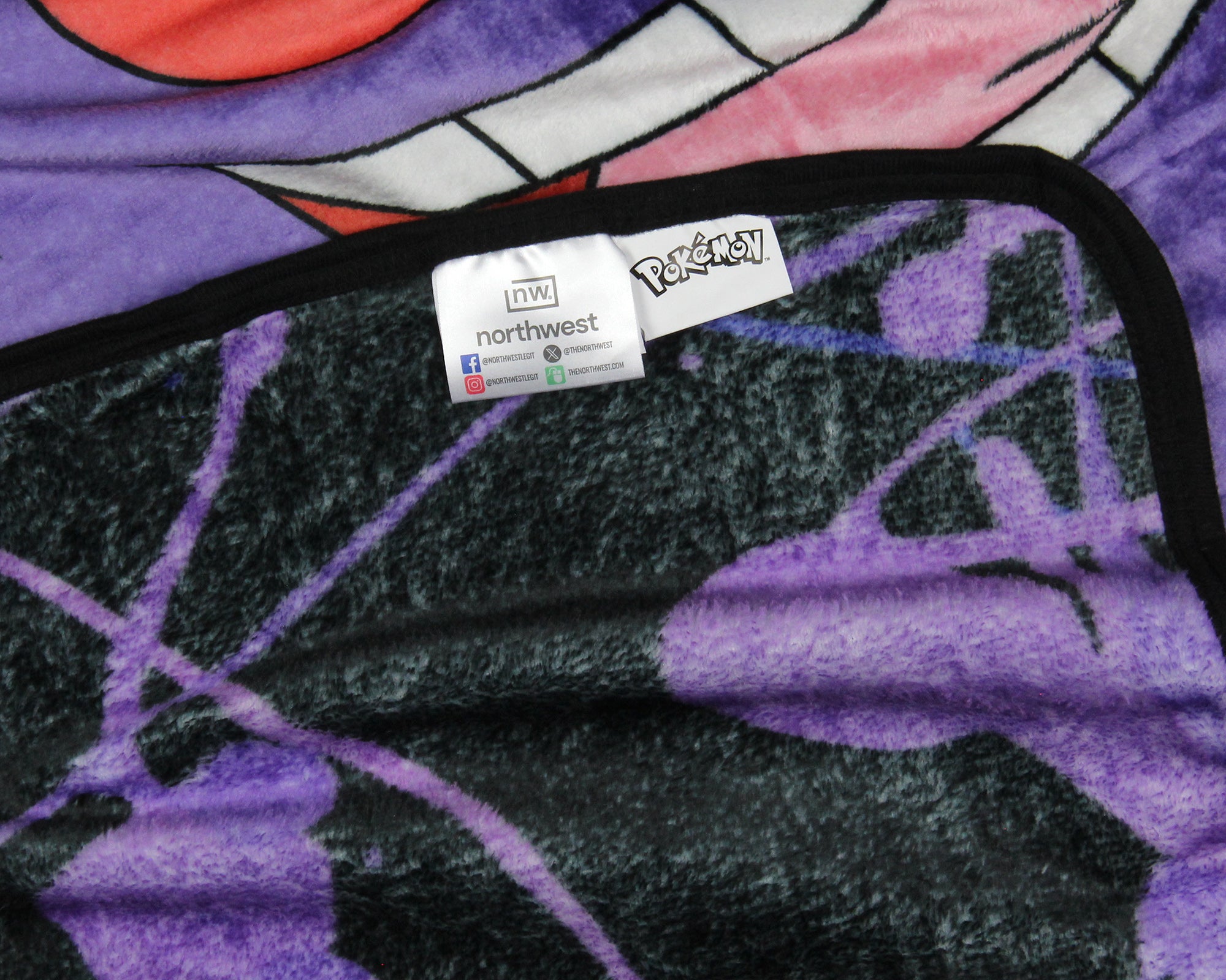 Pokemon Gengar Trading Card Throw Blanket 46" x 60" Soft Fleece Throw Blanket