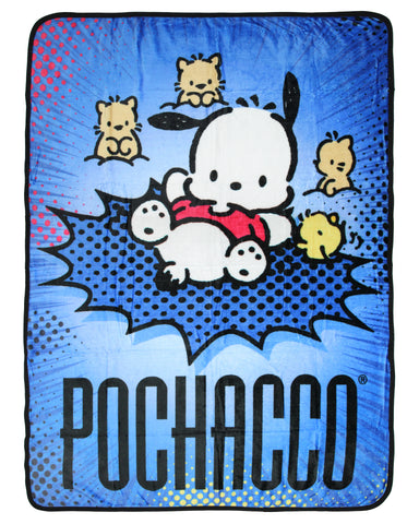 Sanrio Hello Kitty Friends Pochacco Throw Blanket 46" x 60" Soft Fleece Throw Blanket