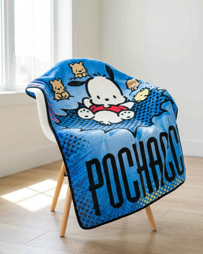 Sanrio Hello Kitty Friends Pochacco Throw Blanket 46" x 60" Soft Fleece Throw Blanket