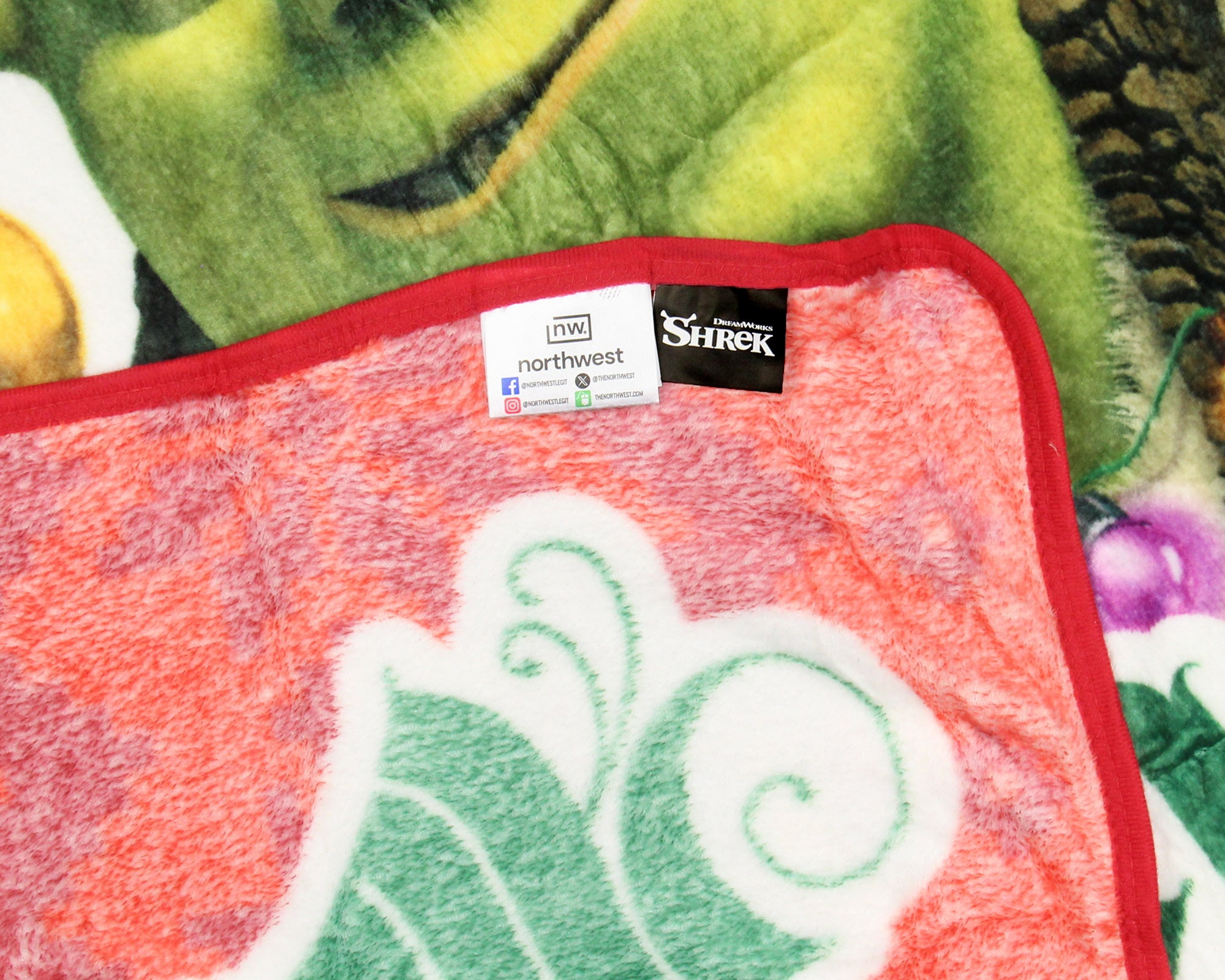 Shrek Merry Shrekmas Trio Throw Blanket 46" x 60" Soft Fleece Throw Blanket
