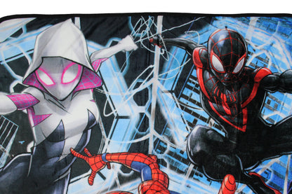 Marvel Comics Spider-Man Peter Gwen Miles Spiderverse Throw Blanket 46" x 60"