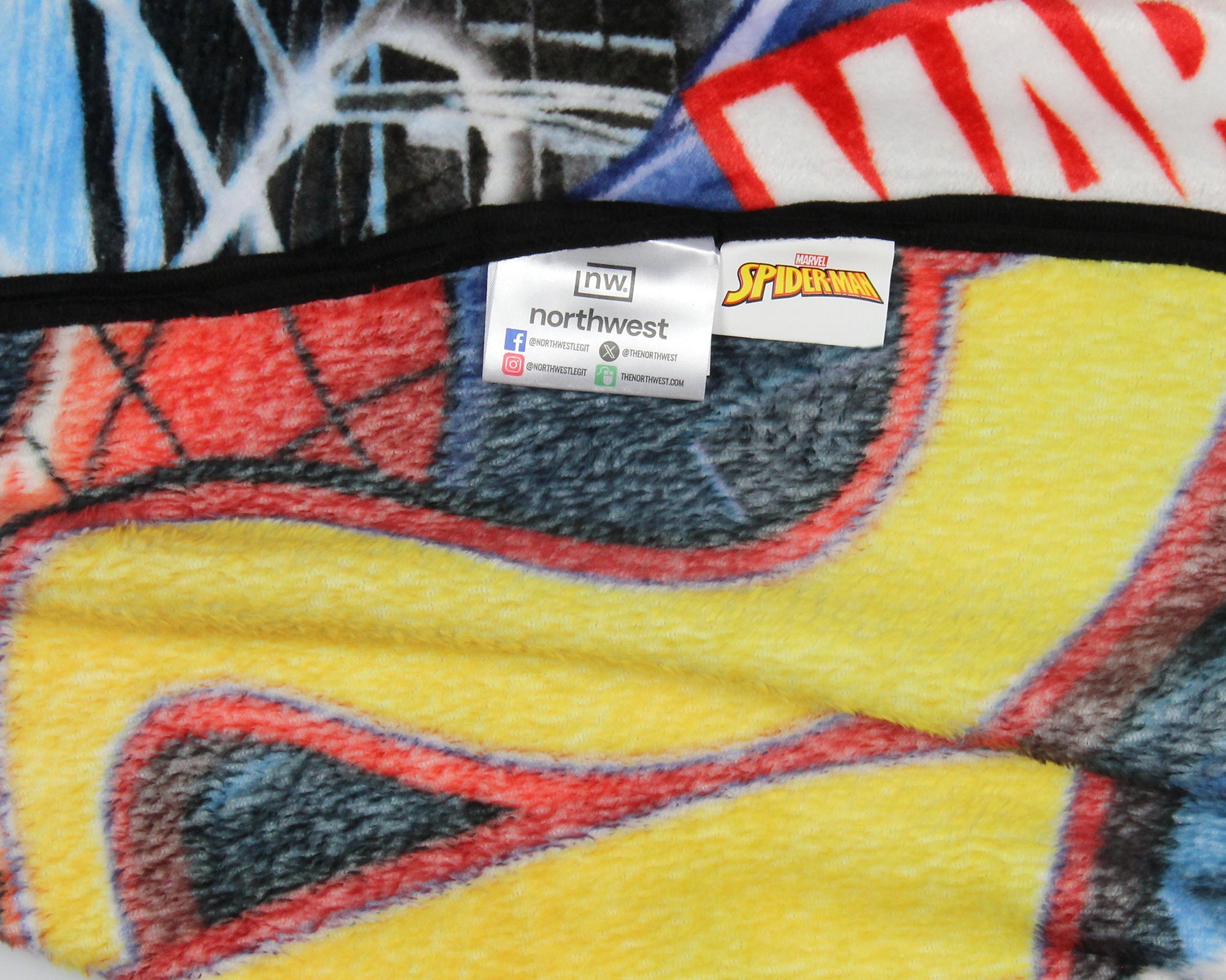 Marvel Comics Spider-Man Peter Gwen Miles Spiderverse Throw Blanket 46" x 60"
