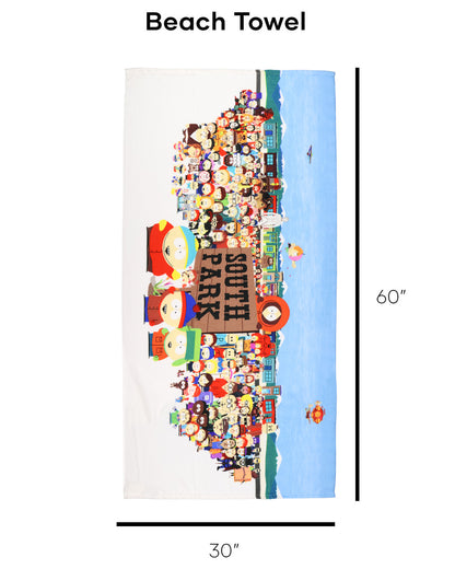 South Park Beach Towel Eric Stan Kyle Kenny Characters 30"x60"