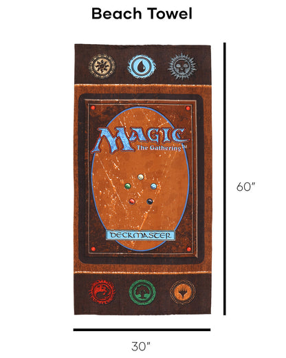 Magic The Gathering Beach Towel Booster Cards Deck Pack Game Retro 30"x60"