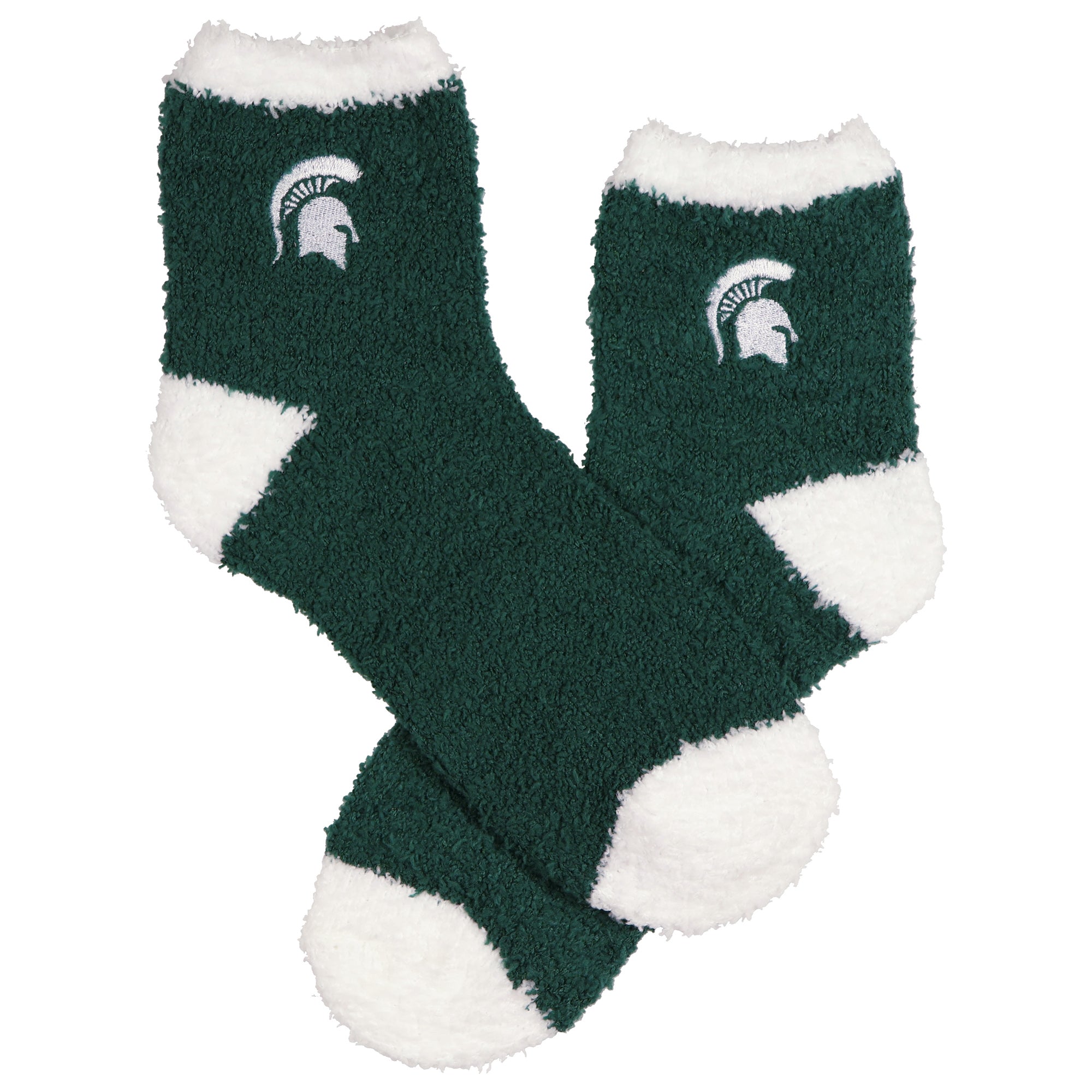 University Collegiate Socks Logo Design Adult Fuzzy Quarter Crew Sock