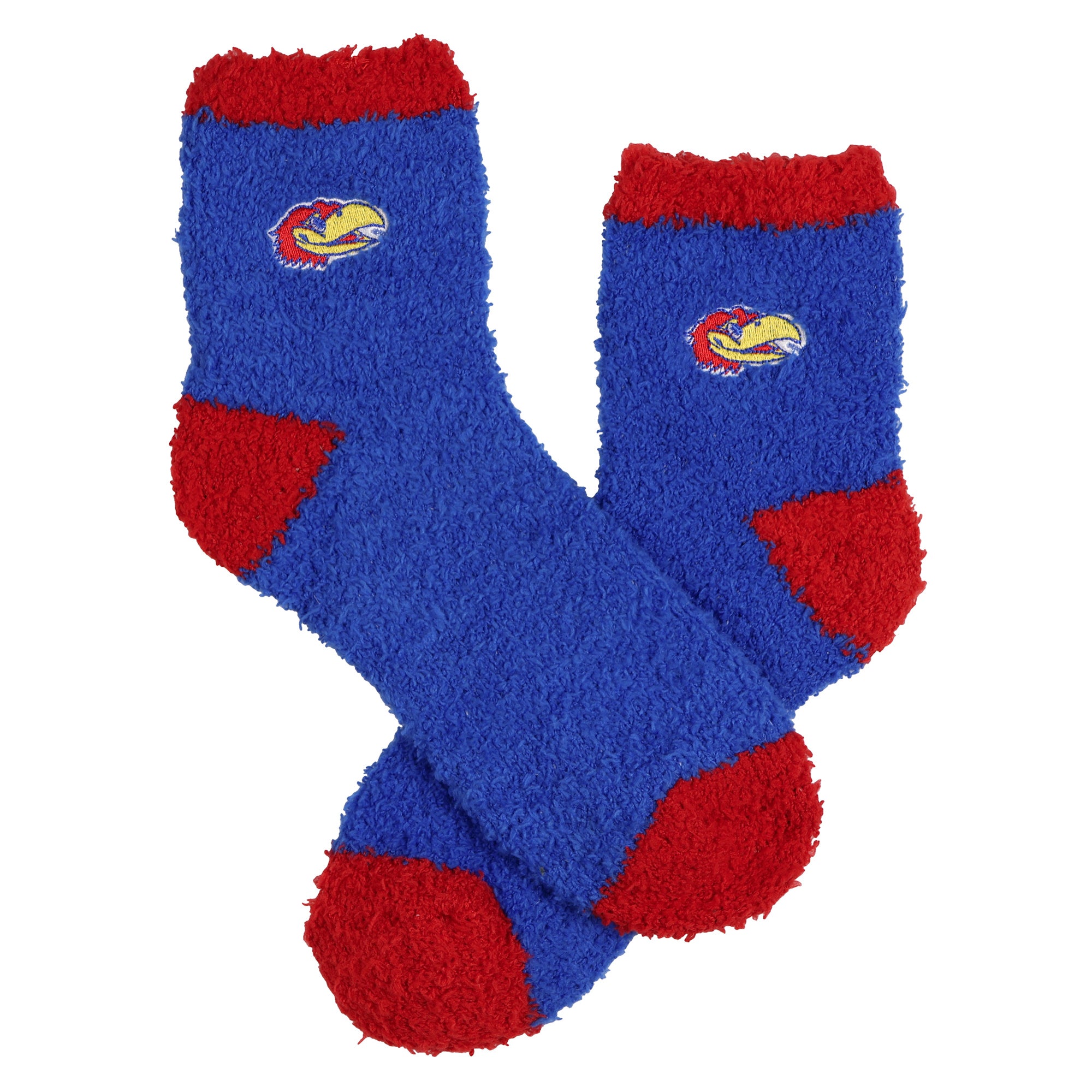University Collegiate Socks Logo Design Adult Fuzzy Quarter Crew Sock