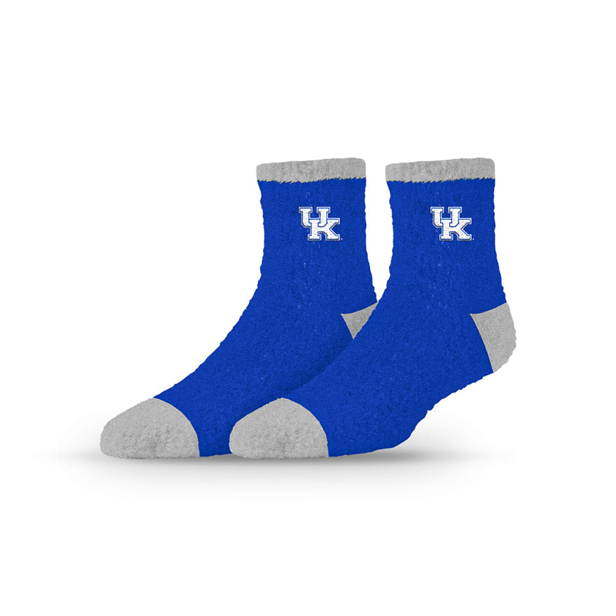 University Collegiate Socks Logo Design Adult Fuzzy Quarter Crew Sock