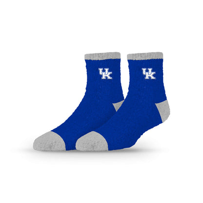 University Collegiate Socks Logo Design Adult Fuzzy Quarter Crew Sock
