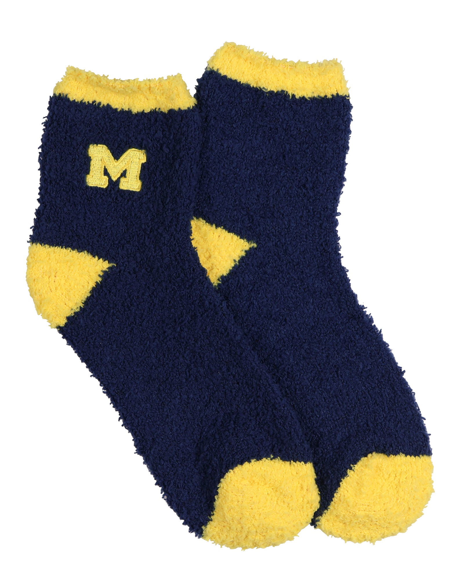 University Collegiate Socks Logo Design Adult Fuzzy Quarter Crew Sock
