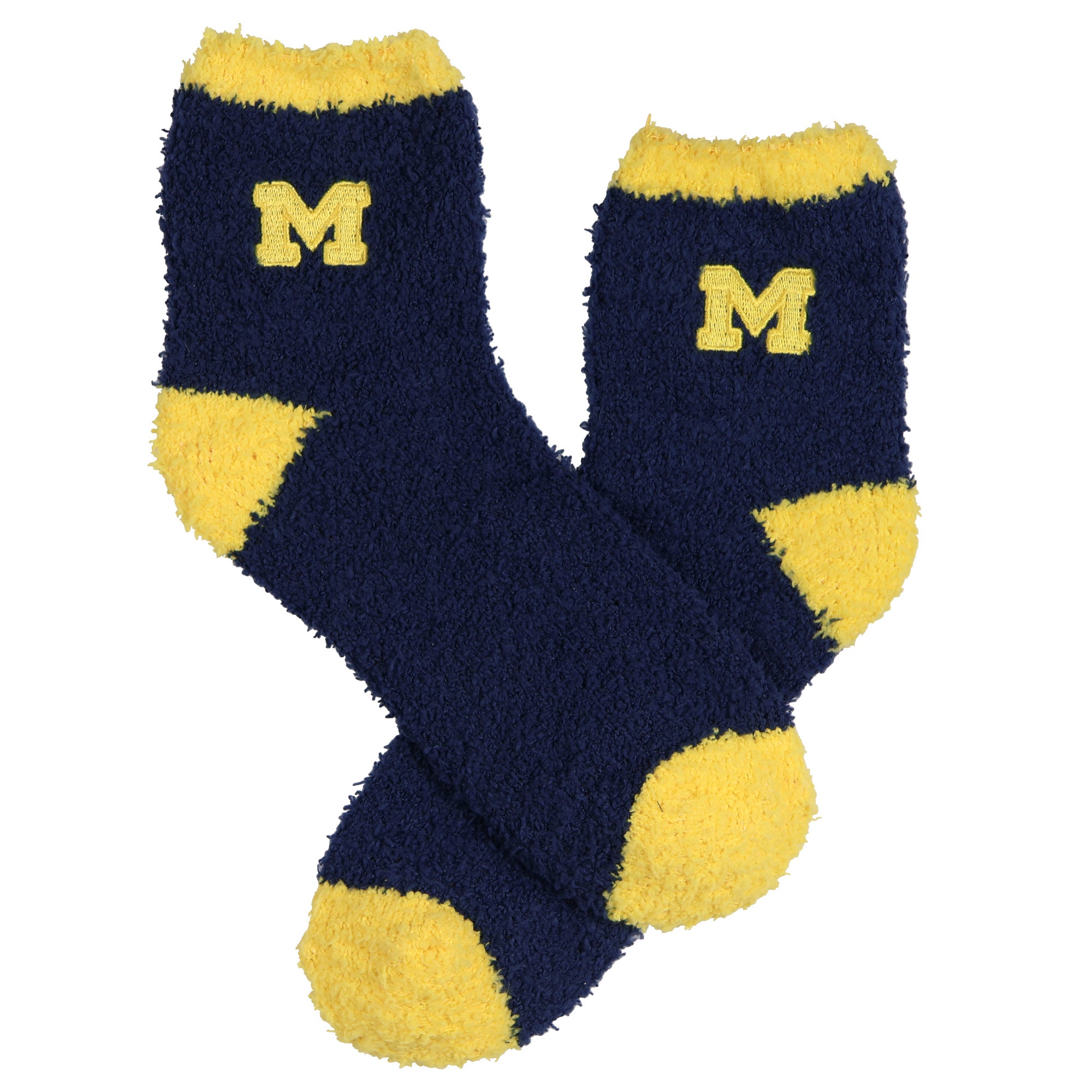 University Collegiate Socks Logo Design Adult Fuzzy Quarter Crew Sock
