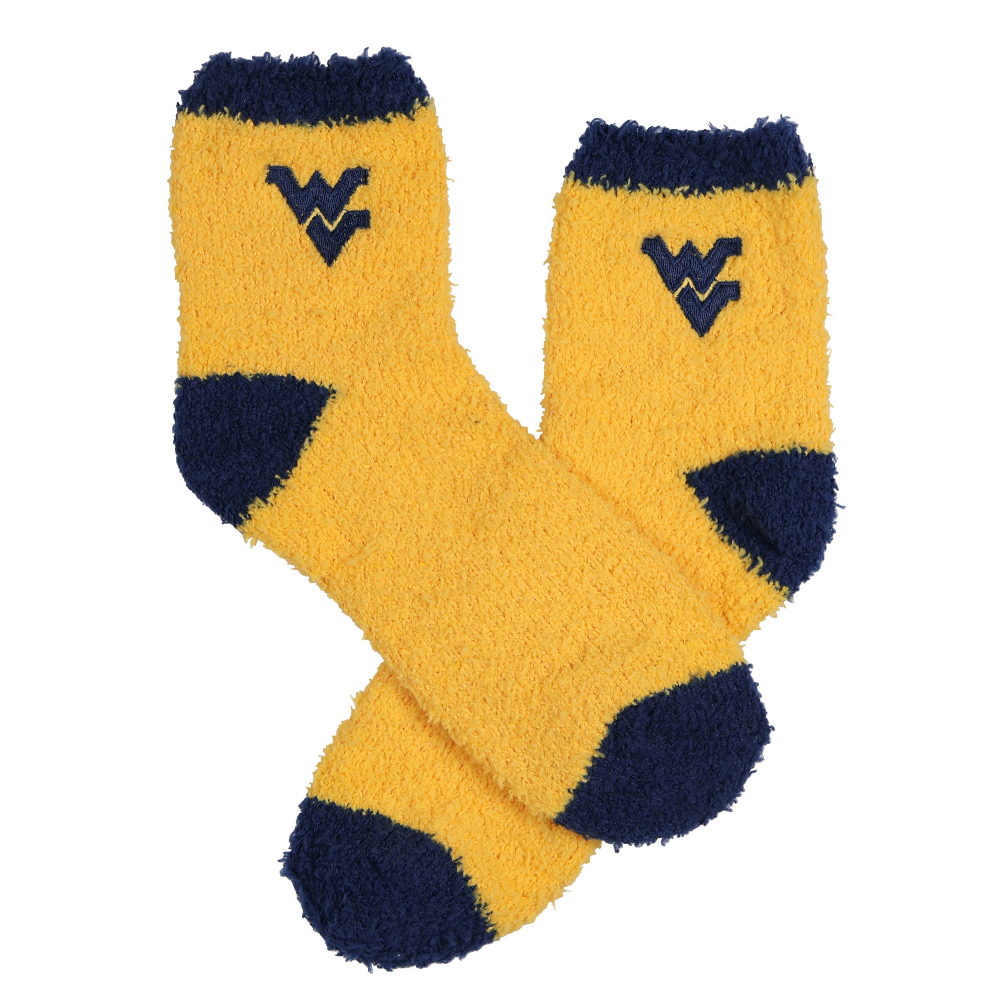 University Collegiate Socks Logo Design Adult Fuzzy Quarter Crew Sock